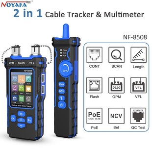 NOYAFA English NF-8508 length line tester cross-border dedicated network Line Finder optical fiber red optical power meter