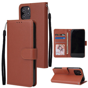 For iPhone 11 12 Ultra-thin Classic Crazy Horse Pattern Phone Case Lanyard Apple 13 14 Pro Flip Leather Case