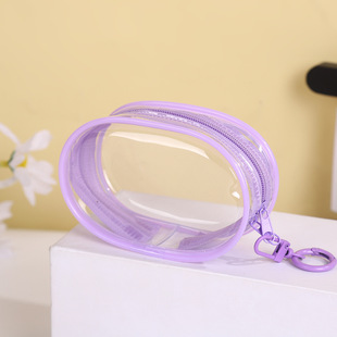 Data Cable Storage Bag Cotton Doll Pain Bag Outgoing Bag PVC Transparent Round Hanging Doll Plush Walking Doll