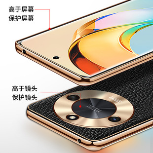 Для Huawei Glory X50 SAFIANO Чехол для телефона Кожаный защитный чехол с гальваническим покрытием Мужской универсальный чехол для телефона в наличии