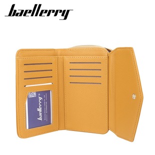 Baellerry новый женский короткий кошелек корейская версия большой емкости трехкратная застежка-молния бумажник с рисунком личи женская сумка