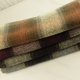 Herringbone Woolen Plaid Yarn-dyed Woven Shoes, Hats, Bags, Outwears, Autumn and Winter Woolen Culottes, Outwear Fabrics
