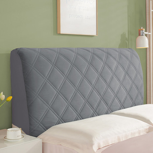 Cross-border Cotton Thickened High-end Headcover Set Wooden Bed Backrest Soft Bag Soft Bag All-inclusive Four Seasons Universal Bedcover