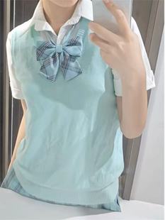 Original Jk Uniform V Neck Vest Sleeveless Knitwear Knitwear Preppy Style Wear Glass Hagrid Skirt Jk Suit