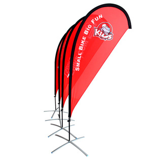Foreign trade banner propaganda advertising flag Chunya textile knife flag windproof warp weaving Road flag production double-sided beach flag wholesale