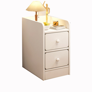 Bedside Table Small Ultra Narrow Simple Modern Bedroom Mini Bedside Storage Cabinet Instagram Style Storage Narrow Gap Cabinet