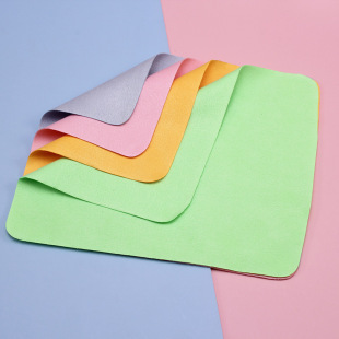 Island silk deerskin velvet thickened glasses cloth wholesale mobile phone screen microfiber suede wiping cloth customization