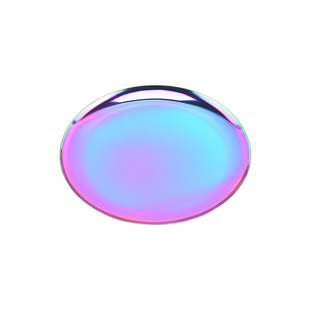 Stainless Steel Barbecue Plate Golden Large Disc Western Food Tray Dish Plate Fruit Cake Dessert Plate Bone Plate Shallow Plate