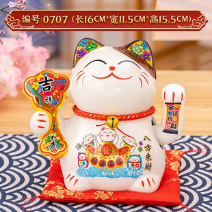 Small size 6-inch cute lucky cat small decoration opening gift home crafts decoration creative gift office