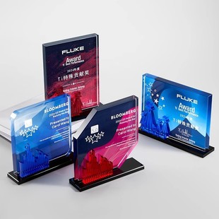 Creative Crystal Trophy Outstanding Staff Souvenir Decoration Company Enterprise School Competition Award Practical Printing