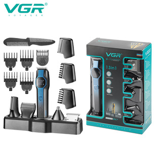 Vgr173 Cross-Border Five-In-One Set Ipx7 Washable Hair Clipper USB Rechargeable Shaver Sideburn and Nose Hair Trimmer