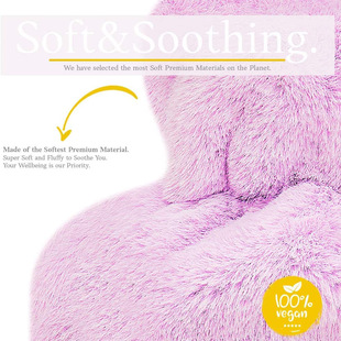 Spot water filling hot water bag rubber plush hand warmer hot water bottle hand warmer baby BS European standard certification