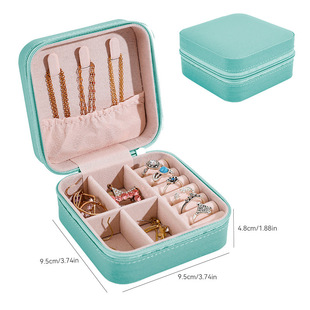 Portable jewelry box ring box necklace earrings earrings storage box small exquisite jewelry box 2023 new jewelry box