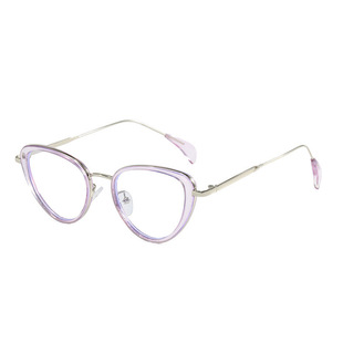 Cross-border cat's eye export square round face glasses frame personality heart-shaped flat mirror European and American fashion trend optical frame wholesale