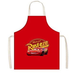 New Cartoon Movie Racing Story Lightning McQueen Disney Perimeter Kitchen Supermarket Restaurant Apron Bib