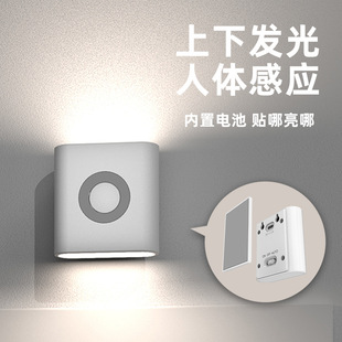 Cross-border Explosions Human Body Induction Lamp People Walk When the Lamp goes out People Come to Brighten Bedroom Bedside Cabinet Sleep New Nightlight