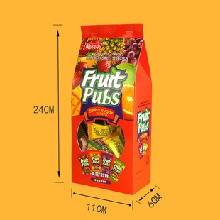 Yilifa fruit super soft candy paper box 108g fruit candy wedding candy Spring Festival gift box candy wholesale