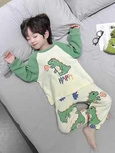 [High Quality Velvet] Children's One-body Pajamas Baby Children's Cold Prevention Boys' Home Clothes Girls' Sleeping