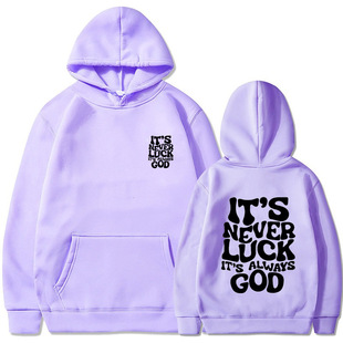 2024 new foreign goods trend 2D letter printing autumn and winter loose leisure fashion men's and women's hooded sweater wholesale