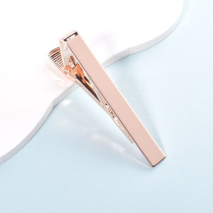AliExpress Amazon cross-border new smooth tie clip copper tie clip men's simple twill shirt tie clip