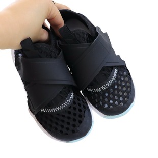 Yanyun Children's Shoe FActory FA Small Flying Saucer Cross Strap Mesh Breathable Velcro Slip-on Casual Children's Sports Shoes