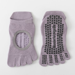2025 New Yoga Socks Women Professional Non-slip Pilates Sports Non-slip Socks Summer Thin Backless Floor Socks