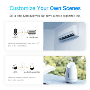 Easy Micro Union Zigbee Датчик температуры и влажности напрямую подключен к Philips hue, Yandex Alice Audio