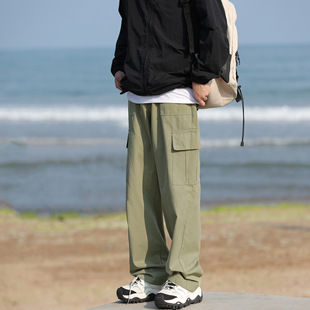 Autumn New Multi-Pocket Straight Crane Pants Men's Charge Pants American Style plus size Outdoor Functional Casual Pants Fashion Brand