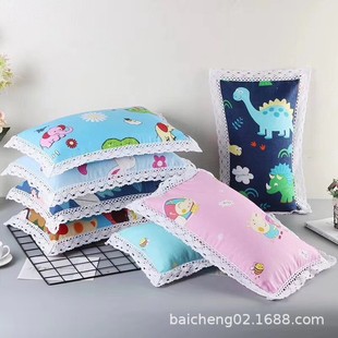 New Style Simple Style Small Lace Cartoon Pillowcase Home Dormitory Available, Can Pack Buckwheat Cassia Seed Fiber Cotton, etc