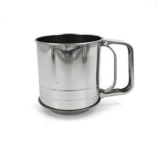 Multifunctional stainless steel flour handheld flour sieve semi-automatic cake baking DIY kitchen tools wholesale
