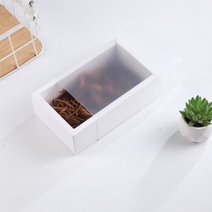Spot Rectangular Foldableing Cardboard Drawer Pull Kraft Paper Tea Flower Tea Gift Small Packaging Paper Box Wholesale