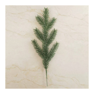 Simulation planting seven fork double-sided pine needle Christmas Christmas branch accessories material simulation pine branch manufacturers wholesale