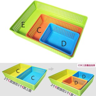 Toy Plastic Basket Desktop Storage Box Rectangular Flats Bottom Office Medicine Sundry Basket Game Coin Basket Small Box