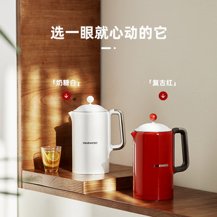 Daewoo Electric Kettle Thermostatic Kettle Household Kettle Automatic Thermal Insulation Integrated Stainless Steel Large Capacity
