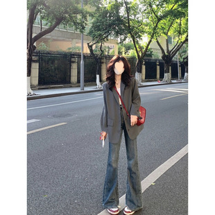 Small Suit Jacket Women's Design Sense Niche New Autumn Loose Korean Style British Style Casual Suit Top Trend