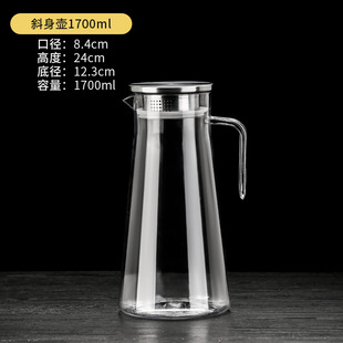 PC Acrylic Cold Water Kettle Household Tie Pot Plastic High Temperature Resistant Restaurant Bar Large Capacity Cold Water Kettle Juice Pot
