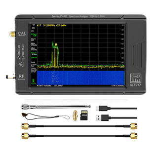 TinySA ULTRA 4-дюймовый экран ручной РЧ-анализатор спектра 100 к-7. 3 ГГц генератор сигналов