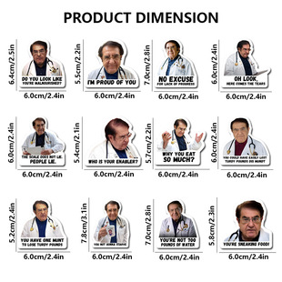 Cross-border Creative Funny Interesting Doctor Soft Magnetic Refrigerator Sticker Cartoon Cute Iron Locker Magnetic Sticker