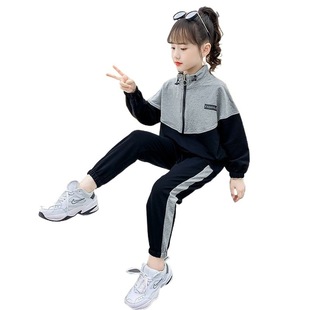 Girls Sportswear Girls suit Autumn 2025 New Children's Fashionable Sweatshirt Pants Two-Piece Sports Clothes