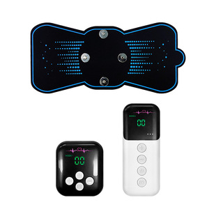 New smart cervical spine massage stickers portable low frequency pulse EMS massager heating remote control neck massager