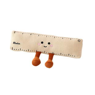 Student creative stationery series pencil plush toy ruler doll notebook doll nostalgic pillow wholesale