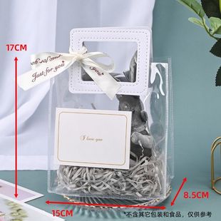 PVC Transparent Handbag Internet Celebrity Wedding Candy Souvenir Wholesale Wedding Gift Bag Packaging Plastic Wedding Bag