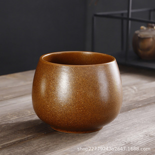 Retro kiln change Tea residue cylinder office home simple Cup washing water cup creative large small size tea washing ceramic Chinese washing