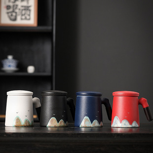 Imperial Palace cultural and creative national fashion office tea cup water Cup Mid-Autumn Festival birthday gift logo for teachers and elders