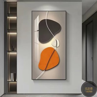 Door Entrance Decorative Painting Light Luxury High-end Sense Door Living Room Corridor Aisle Murals Home Background Wall Hanging Painting