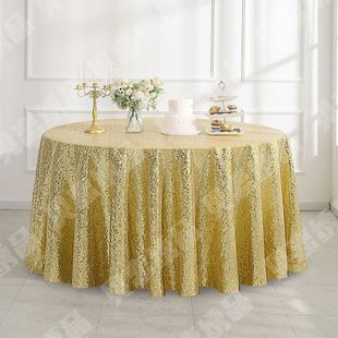 Sequin Square Tablecloth Glittering Wedding Banquet Sequin Embroidered Party Tablecloth Golden Tablecloth