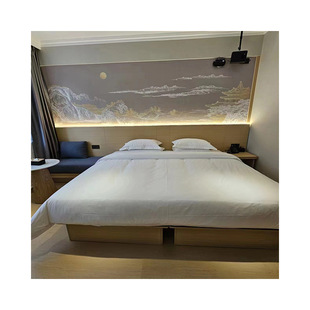 Hotel Furniture Bed Screen TV Cabinet Table Luggage Cabinet Clothes Board Combination Apartment Homestay Hotel Standard Room Special Bed