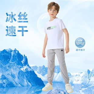 Children's short-sleeved suit medium and large children's sportswear boys' casual summer quick-drying clothes summer two-piece set one-piece delivery