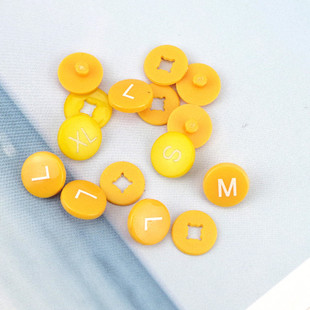 Size Button Round Size Label Clothes Size Grain Digital Size Button Snap Button Plastic Two-button Garment Accessories