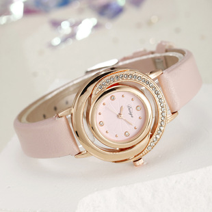 2024 new watch women's starry women's online celebrity simple women's watch light luxury jewelry suit women's
